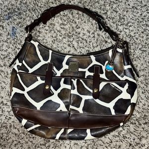 Dooney & Bourke Vintage Giraffe Print Leather Hodo
Handbag